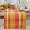 Terracotta Orange Harvest Halloween Autumn Thanksgiving Holiday Design Table Runner, 16" X 90" Rectangular, 100% Cotton, (1 Piece). view 2