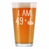 49 + 1 Middle Finger - 16 oz Pint Glass for Beer - Funny 50th Birthday Gifts for Men and Women Turning 50 view 1