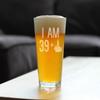 39 + 1 Middle Finger - 16 oz Pint Glass for Beer - Funny 40th Birthday Gifts for Men and Women Turning 40 view 2