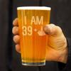 39 + 1 Middle Finger - 16 oz Pint Glass for Beer - Funny 40th Birthday Gifts for Men and Women Turning 40 view 4