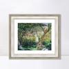 INVIN ART Framed Canvas Art Giclee Print Le Jardin de Vtheuil, 1881 by Claude Monet Wall Art Living Room Home Office Decorations(Classic Silver Frame with Mat,20"x24") view 1