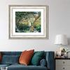 INVIN ART Framed Canvas Art Giclee Print Le Jardin de Vtheuil, 1881 by Claude Monet Wall Art Living Room Home Office Decorations(Classic Silver Frame with Mat,20"x24") view 2