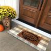 LEVINIS Farmhouse Grey Buffalo Plaid Rugs Outdoor Doormats- Cotton Washable Buffalo Check Doormats for Kitchen,Front Porch,Bathroom,Laundry Room,Entry Way, 23.6'' x 51.2'' view 2