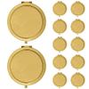 Andaz Press DIY Blank Party Favors for Do It Yourself Bulk Wholesale Gifts, Gold Compact Mirrors, 12-Pack, Baby Bridal Shower Birthday Wedding Thank You view 1