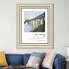 INVIN ART Framed Canvas Art Giclee Print Series#008 by Claude Monet Wall Art Living Room Home Office Decorations(Beige Color Frame with Linen Liner,20"x24") view 3