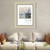 INVIN ART Framed Canvas Art Giclee Print Series#009 by Claude Monet Wall Art Living Room Home Office Decorations(Beige Color Frame with Linen Liner,20"x24") view 2