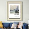 INVIN ART Framed Canvas Art Giclee Print Series#009 by Claude Monet Wall Art Living Room Home Office Decorations(Beige Color Frame with Linen Liner,20"x24") view 3