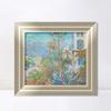 INVIN ART Framed Canvas Art Giclee Print Antibes,Villas at Bordighera(1884) by Claude Monet Wall Art Living Room Home Office Decorations(European Style Silver Frame,20"x24") view 1