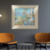 INVIN ART Framed Canvas Art Giclee Print Antibes,Villas at Bordighera(1884) by Claude Monet Wall Art Living Room Home Office Decorations(European Style Silver Frame,20"x24") view 2