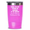 Funny Boyfriend Gifts Thanks for Not Putting My Boyfriend Up for Adoption Insulated Tumbler Gag Gift Idea for Boyfriends Mom or Parents from Girlfrien view 1