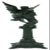 Wayborn European Bronze Sculpture 19" Tall Angel W Nude Woman Deco Bronze Sculpture view 2