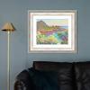 INVIN ART Framed Canvas Art Giclee Print Landscape Near Montecarlo(1883) by Claude Monet Wall Art Living Room Home Office Decorations(Classic Silver Frame with Mat,20"x24") view 3