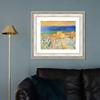 INVIN ART Framed Canvas Art Giclee Print Burgo Marina at Bordighera(1884) by Claude Monet Wall Art Living Room Home Office Decorations(Classic Silver Frame with Mat,20"x24") view 3