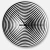 Design Art 'Black and White Optical Illusion ' Modern Wall Clock view 1