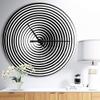 Design Art 'Black and White Optical Illusion ' Modern Wall Clock view 2