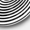 Design Art 'Black and White Optical Illusion ' Modern Wall Clock view 3