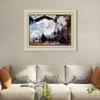 INVIN ART Framed Canvas Art Giclee Print Series#043 by Claude Monet Wall Art Living Room Home Office Decorations(Beige Color Frame with Linen Liner,20"x24") view 2