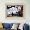 INVIN ART Framed Canvas Art Giclee Print Series#043 by Claude Monet Wall Art Living Room Home Office Decorations(Beige Color Frame with Linen Liner,20"x24") view 3