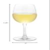 Restaurantware-10.5 Ounce All-Purpose Wine Glasses, Set Of 6 Crystal Stemmed Wine Glasses - For White or Red Wines, Laser-Cut Rim, Fine-Blown Crystal White Glass, Dishwashable Stemware view 4