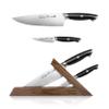 Cangshan Thomas Keller Signature Collection Swedish Powder Steel Forged, 3-Piece TAI Block, Walnut, Black view 1