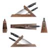 Cangshan Thomas Keller Signature Collection Swedish Powder Steel Forged, 3-Piece TAI Block, Walnut, Black view 3