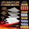 JJ CARE Fire Blanket 8 Pack with Hooks and Gloves, 40" x 40" Flame Retardant Emergency Safety Cover for Home, Kitchen, Grill, Car, Office, Camping, High Heat Resistant view 2