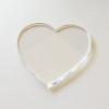 Clear Blank Heart Acrylic Place Card for Weddings,Guest Names Escort Cards,PMMA Tile Place Cards,Dining Seating Chart Place Cards for Birthday Parties, Table Place Cards (3") view 1