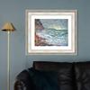 INVIN ART Framed Canvas Art Giclee Print Fecamp, by the Sea (1881) by Claude Monet Wall Art Living Room Home Office Decorations(Classic Silver Frame with Mat,20"x24") view 3