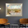 INVIN ART Framed Canvas Art Giclee Print Late Afrternoon, Vetheuil, 1880 by Claude Monet Wall Art Living Room Home Office Decorations(European Style Silver Frame,20"x24") view 2