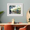 INVIN ART Framed Canvas Art Giclee Print Section of the Seine, near Giverny (1885) by Claude Monet Wall Art Living Room Home Office Decorations(Modern Simple White Frame with Mat,20"x24") view 3