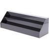 Plymor Black Acrylic 3-Step Open Front Display Stairs, 6.5" H x 20.25" W x 6.5" D view 1