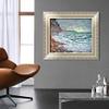 INVIN ART Framed Canvas Art Giclee Print Fecamp, by the Sea (1881) by Claude Monet Wall Art Living Room Home Office Decorations(European Style Silver Frame,20"x24") view 3