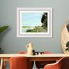 INVIN ART Framed Canvas Art Giclee Print The Promenade at Argenteuil (1872) by Claude Monet Wall Art Living Room Home Office Decorations(Modern Simple White Frame with Mat,20"x24") view 3