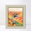 INVIN ART Framed Canvas Art Giclee Print The Valley of the Creuse at Fresselines, 1889 by Claude Monet Wall Art Living Room Home Office Decorations(Beige Color Frame with Linen Liner,20"x24") view 1