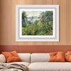 INVIN ART Framed Canvas Art Giclee Print Flowers at Vetheuil, 1880 by Claude Monet Wall Art Living Room Home Office Decorations(Modern Simple White Frame with Mat,20"x24") view 2