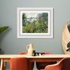 INVIN ART Framed Canvas Art Giclee Print Flowers at Vetheuil, 1880 by Claude Monet Wall Art Living Room Home Office Decorations(Modern Simple White Frame with Mat,20"x24") view 3