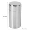 AUNMAS Tea Tin Canister, Stainless Steel Coffee Sugar Storage Container with Airtight Double Lids for Loose Tea, Kitchen Cup for Coffee Sugar Seasoning Storage (550ml) view 2