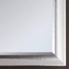 La Pastiche Magnesium Silver Mirror, 29.25" x 25.25", Steel, Natural Wood view 2