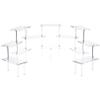 Plymor Clear Acrylic Rectangular 12-Platform Multi-Item Display Riser, 14.375" H x 73" W view 1