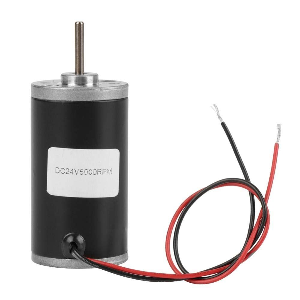 High Power Permanent Magnet DC Motor, 31ZY 6V/12V/24V 3500 to 8000rpm Permanent Magnetic DC Carbon Brush Motor High Speed CW/CCW DC Motor for DIY Generator