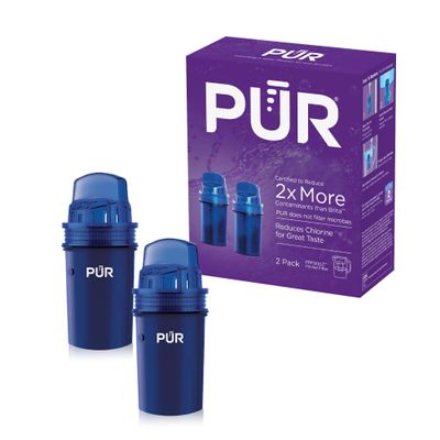 PUR Water Pitcher & Dispenser Filter Replacement 2-Pack, Genuine PUR Water Filters for Pitchers, 2-in-1 Powerful Filtration and Faster Filtration, 4-Month Value, Blue (PPF900Z2)