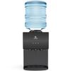 Avalon A11BLK 3 Temperature Top Loading Countertop Water Cooler Dispenser with Child Safety Lock. UL-Black Stainless Steel view 1