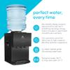 Avalon A11BLK 3 Temperature Top Loading Countertop Water Cooler Dispenser with Child Safety Lock. UL-Black Stainless Steel view 4