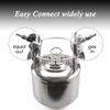Ball Lock Keg Disconnect Set - LUCKEG Brand Ball Lock MFL Disconnects with Stainless Steel Swivel Nuts and Worm Clamp 2 Pairs view 4