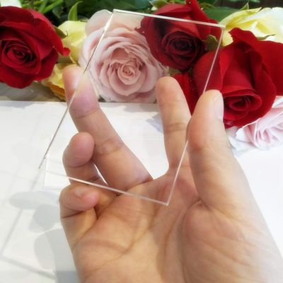 Clear Acrylic Rectangle Sheet,Clear Acrylic Rectangle Blank Place Cards, Plain Handwritten Place Names (3 1/2" x 2", 50PCS)