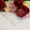 Clear Acrylic Rectangle Sheet,Clear Acrylic Rectangle Blank Place Cards, Plain Handwritten Place Names (3 1/2" x 2", 50PCS) view 3