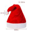 Extra Thicken Red and White Plush Santa Hat-Christmas Classic Hat for Child (Red view 2