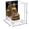 Better Display Cases Versatile Acrylic Display Case - Small Rectangle Box with Mirror, White Risers and Clear Base 8" x 8" x 8.5" (A015-WR) view 2
