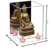 Better Display Cases Versatile Acrylic Display Case - Small Rectangle Box with Mirror, Pink Risers and Clear Base 8" x 8" x 8.5" (A015-PNR) view 2