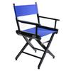 Filmcraft Short Black Frame Director Chairs (Black Frame/Blue Canvas) view 2